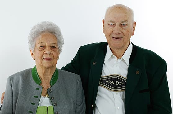 Georg Öllerer senior mit seiner Ehefrau Marianne